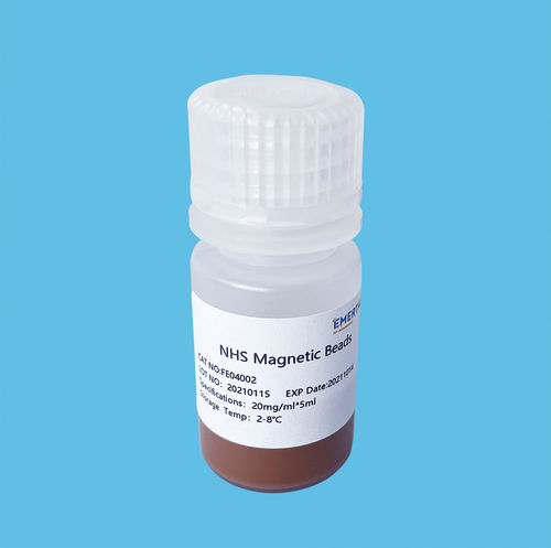 Reagente a biglie magnetiche - EmerTher® NHS  - The EmerTher Company - per analisi di proteine / per concentrazione di DNA / per concentrazione di RNA