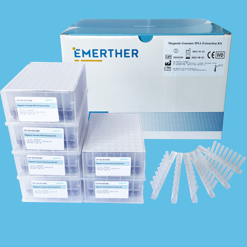 Kit di reagenti a biglie magnetiche - EmerTher® Genomic  - The EmerTher Company - per estrazione di DNA / batteriologico / virale