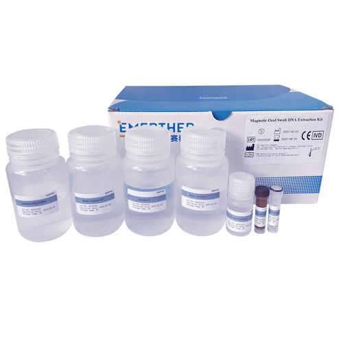 Kit di reagenti a biglie magnetiche - Bottle Format - The EmerTher Company - per estrazione di DNA / per campioni di saliva / per prelievo orale