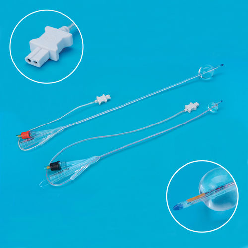 Catetere per drenaggio urinario - Haiyan Kangyuan Medical Instrument - uretrale / con palloncino / in silicone