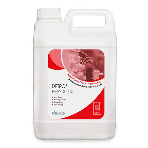 Disinfettante per dispositivi di emodialisi - Detro Hemoplus - Detro Healthcare - liquido / 5000 ml / a base di acido