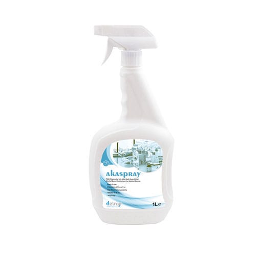 Disinfettante per dispositivi medici - Akaspray - Detro Healthcare - per pavimenti e altre superfici / liquido / 1000 ml
