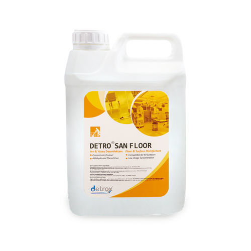 Disinfettante per pavimenti e altre superfici - Detro San  - Detro Healthcare - liquido / 1000 ml / 5000 ml