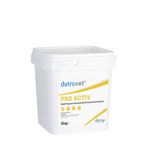 Disinfettante per pavimenti e altre superfici - Detrovet Pro Activ - Detro Healthcare - in polvere / a base di acido