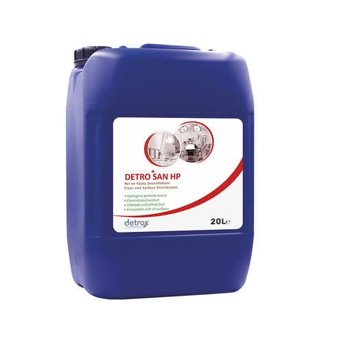 Disinfettante per pavimenti e altre superfici - Detro San HP  - Detro Healthcare - per pavimenti / liquido / 5000 ml