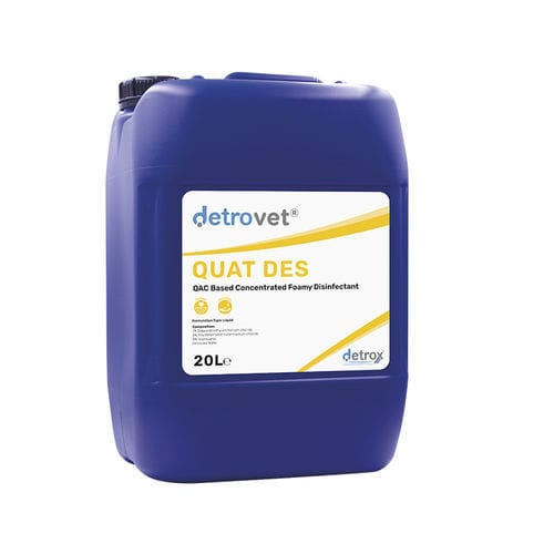 Disinfettante per pavimenti e altre superfici - Detrovet QUAT DES - Detro Healthcare - liquido / 5000 ml / 1000 ml