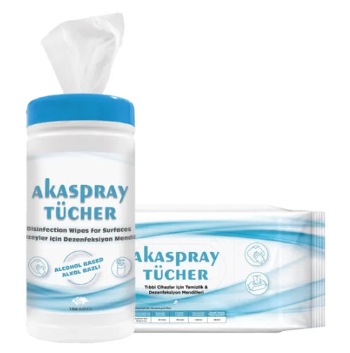Salvietta detergente per pavimenti e altre superfici - Akaspray Tücher - Detro Healthcare - 100 pezzi