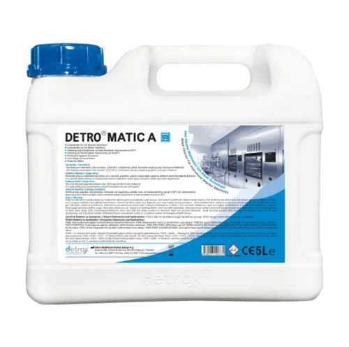 Detergente alcalino - Detro Matic A - Detro Healthcare - liquido / 5000 ml / a base di idrossido di potassio