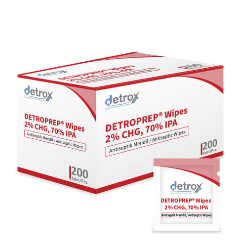 Salvietta detergente per igiene corporea - Detroprep  - Detro Healthcare - 200 pezzi