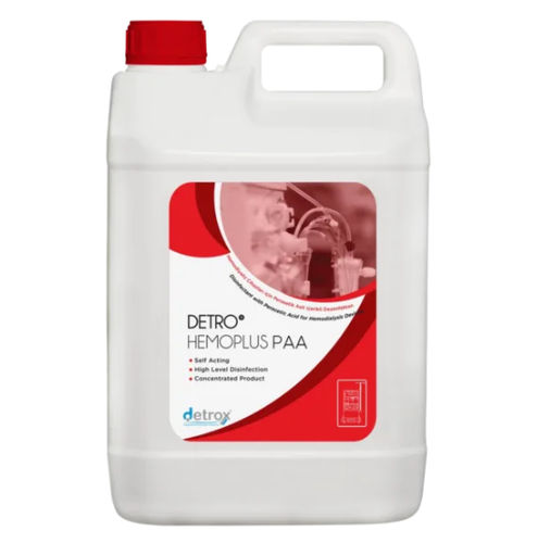 Disinfettante per dispositivi di emodialisi - Detro Hemoplus PAA - Detro Healthcare - liquido / 5000 ml / a base di acido peracetico