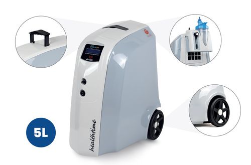 Concentratore di ossigeno per cure domiciliari - R-333 - Delta A Healthcare - con rotelle