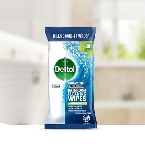 Salvietta detergente per pavimenti e altre superfici - Power & Pure - Dettol - 30 pezzi