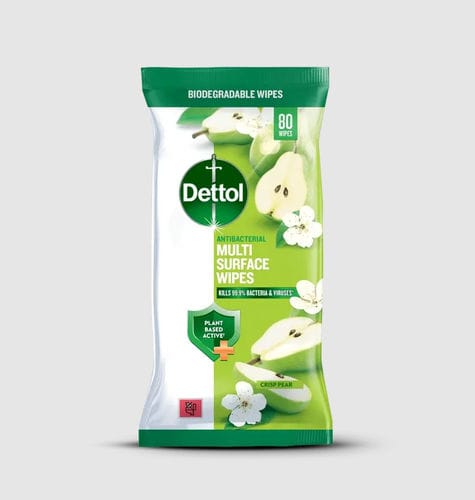 Salvietta detergente per pavimenti e altre superfici - Crisp Pear - Dettol - 80 pezzi
