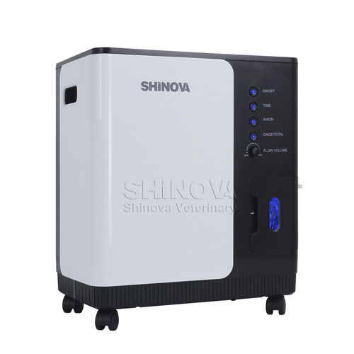 Concentratore di ossigeno veterinario - Y007-5 - Shinova Medical Co., Ltd - con rotelle