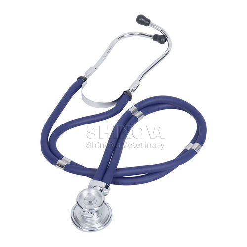 Stetoscopio veterinario - VS-100 - Shinova Medical Co., Ltd - a padiglione doppio / in acciaio inossidabile