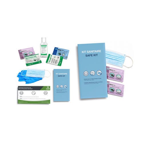 Kit medico di prevenzione - Callington - monouso / con gel igienizzante / con mascherina di protezione