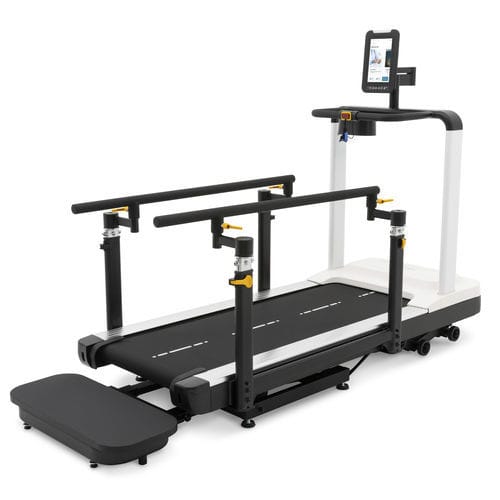 Tapis roulant con corrimano - 8.0T  - Dyaco International - con inclinazione / con supporto ascellare / con camera d'aria antigravità
