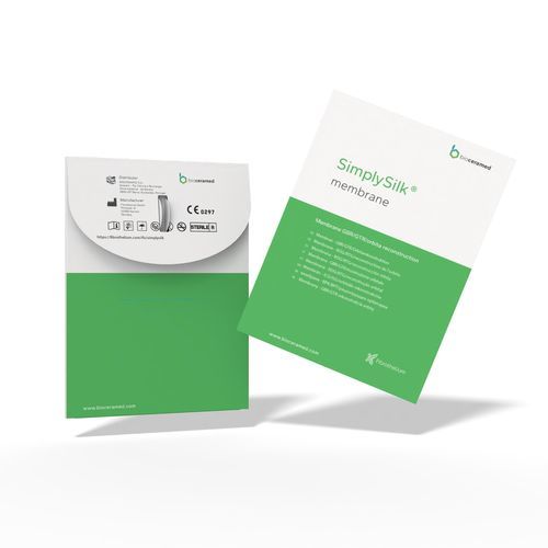 Matrice tissutale chirurgia odontoiatrica - SimplySilk® Barrier Plus - Bioceramed - seta / assorbibile