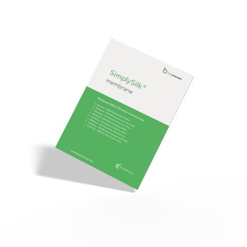 Matrice tissutale chirurgia odontoiatrica - SimplySilk® Barrier Magnesium - Bioceramed - orbitale / seta / assorbibile