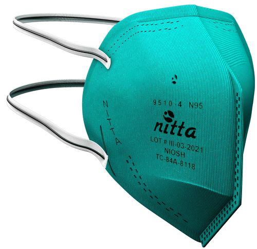 Maschera respiratoria N95 - 9510-4 - NITTA S A - in tessuto / senza valvola / semimaschera