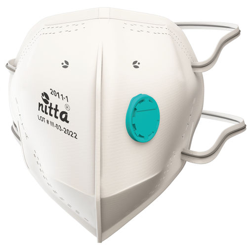 Maschera respiratoria N95 - 2011-1 - NITTA S A - in tessuto / con valvola di espirazione / semimaschera