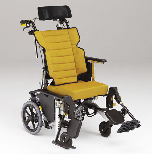 Sedia a rotelle passiva -  MH-CR3D Tilt and reclining  - Matsunaga Manufactory - da esterno / da interno / pieghevole
