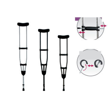 Stampella ascellare - CMS-80 series - Matsunaga Manufactory - per adulto