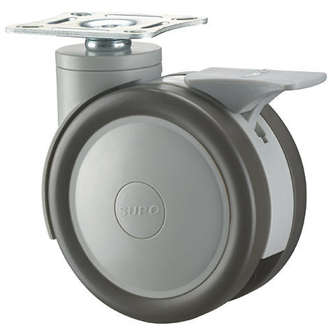 Rotella per dispositivi medici - 1M-HP21-01D-125-312 - Zhongshan Xiangrong Caster Manufacturing Co.,Ltd - in poliuretano