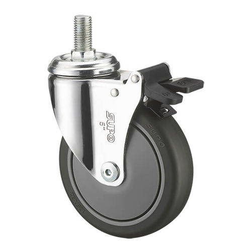 Rotella per dispositivi medici - 1M-C01-02D-100-231 - Zhongshan Xiangrong Caster Manufacturing Co.,Ltd - in poliuretano