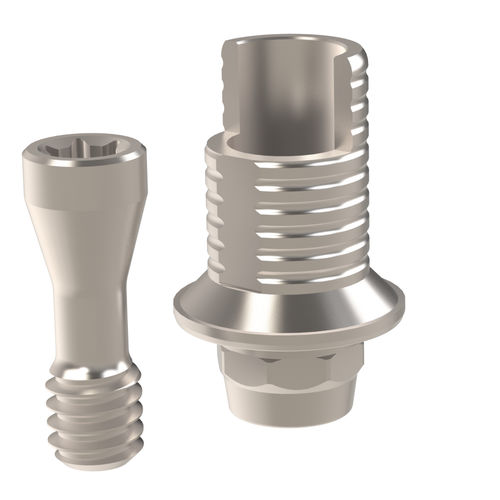Pilastro dentale per impianto in titanio - Straumann®   - Heliocos GmbH - ad ottagono interno / dritto / Ti-base