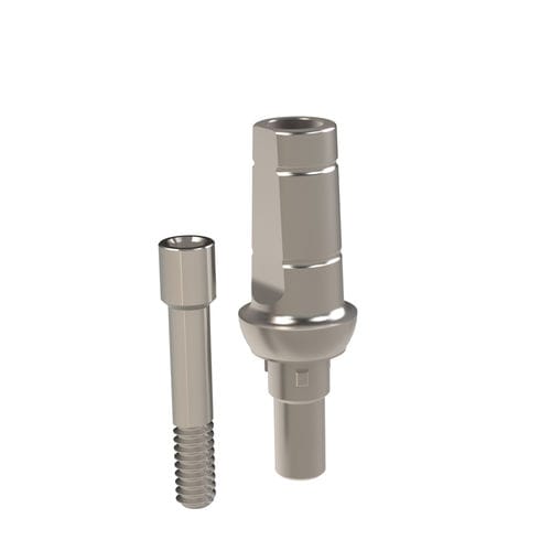 Pilastro dentale per impianto in titanio - 21.458.38.000 - Heliocos GmbH - trilobato interno / dritto / cementato
