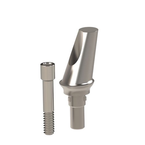 Pilastro dentale per impianto in titanio - 21.474.38.000 - Heliocos GmbH - trilobato interno / angolare / cementato