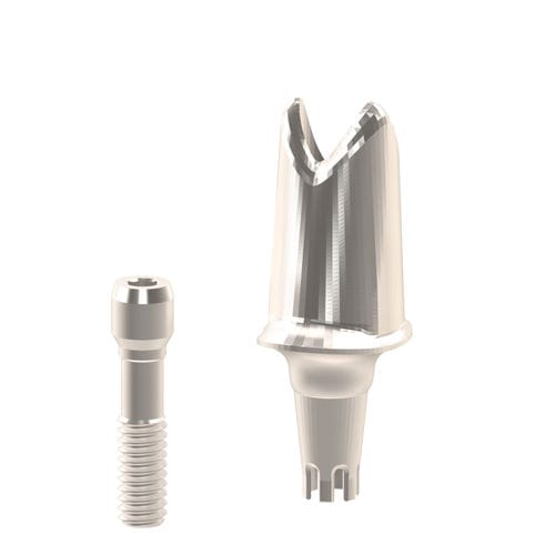 Pilastro dentale per impianto in titanio - Individuell_DS-AY - Heliocos GmbH - interno / dritto / angolare