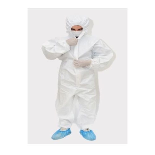 Tuta protettiva unisex - Health Production Products - monouso / in tessuto non tessuto / bianca