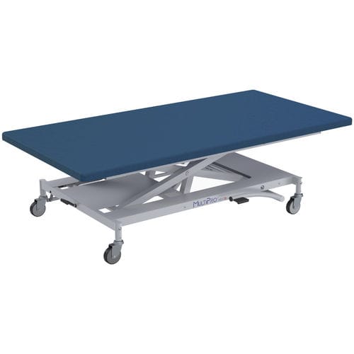 Lettino Bobath idraulico - MULTIPRO® NEXT - Hess Medizintechnik - su rotelle / con schienale ad altezza regolabile / a sezione unica