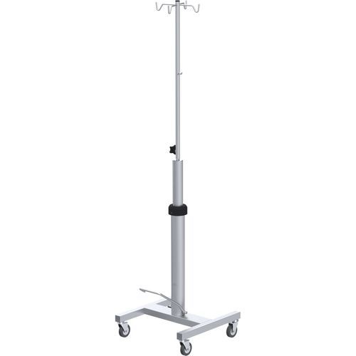 Asta portaflebo con rotelle - H10-300.207 - Hess Medizintechnik - 4 ganci / in acciaio inossidabile / idraulica
