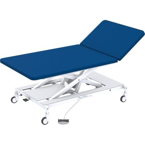 Lettino Bobath elettrico - H06-401 - Hess Medizintechnik - su rotelle / con schienale ad altezza regolabile / a 2 sezioni