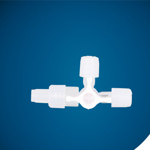 Connettore per perfusione con rubinetto - KS-237 - Kapsam - a T / LUER®-lock