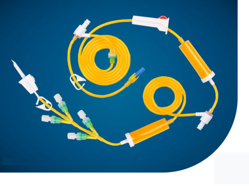 Set di infusione per chemioterapia - KS-IV408 - Kapsam - con camera di gocciolamento / con rubinetto / con connettore a Y