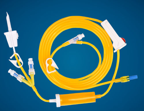 Set di infusione per chemioterapia - KS-IV202 - Kapsam - con camera di gocciolamento / con rubinetto / con connettore a Y