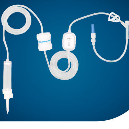 Set di infusione con camera di gocciolamento - KS-IV303-PF-12 - Kapsam - con connettore a Y / con scambiatore di calore