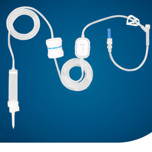 Set di infusione con camera di gocciolamento - KS-IV302-02 - Kapsam - con connettore a Y / con scambiatore di calore