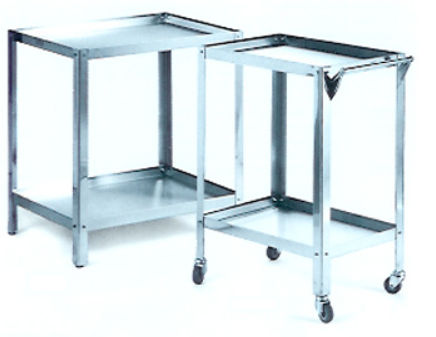 Carrello ospedaliero - 1260 - C.B.M. - per uso generale / in acciaio inossidabile / mobile