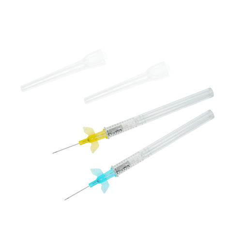 Ago per iniezione endovenosa - Nanchang Kindly Meditech - di sucurezza / con alette / 18G