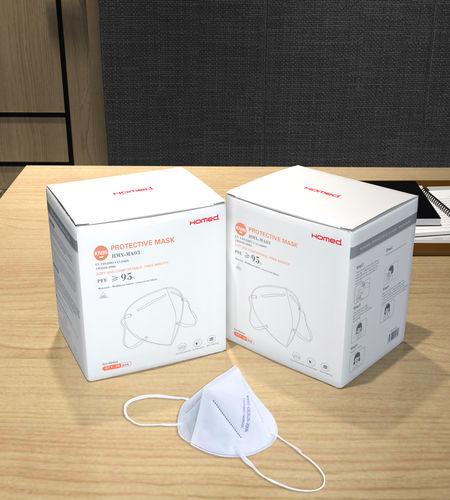 Maschera respiratoria KN95 - HMX-MA03  - Shenzhen Homed Medical Technology Limited - senza valvola / per adulti / unisex