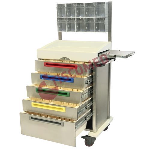 Carrello medico - TCAC 1310 - Tiscomed - ospedaliero / per anestesia / per uso generale