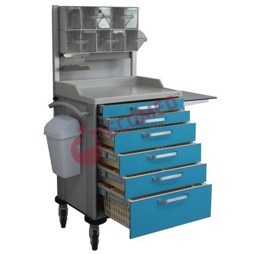 Carrello per anestesia - TEC 4515 - Tiscomed - medico / ospedaliero / per farmaci