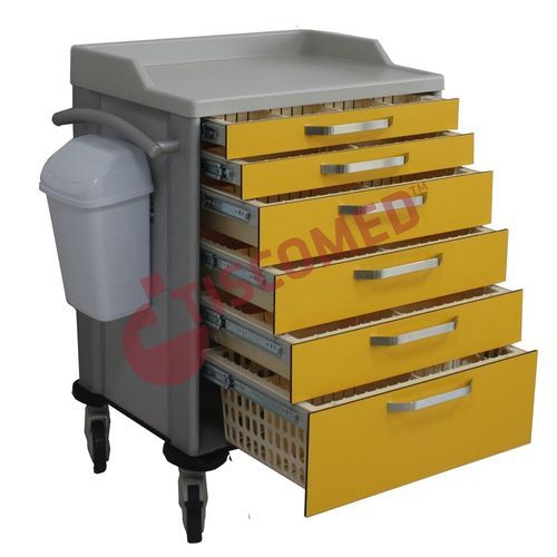 Carrello medico - TEC 4525 - Tiscomed - ospedaliero / per farmaci / per trattamenti
