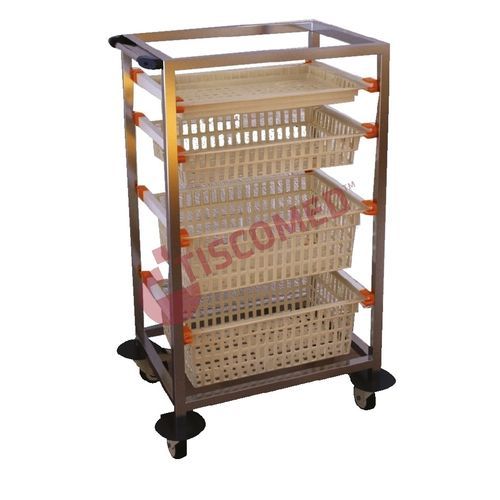Carrello medico - TCTE 1010 - Tiscomed - ospedaliero / per farmaci / per trattamenti