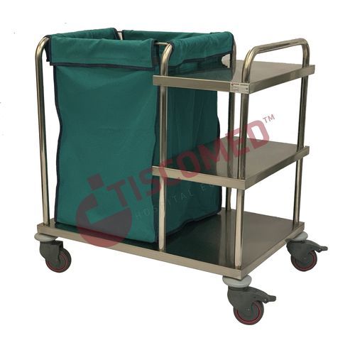 Carrello portabiancheria per sacchi sporchi - TTLA 3620 - Tiscomed - per sacchi puliti / medico / di pulizia